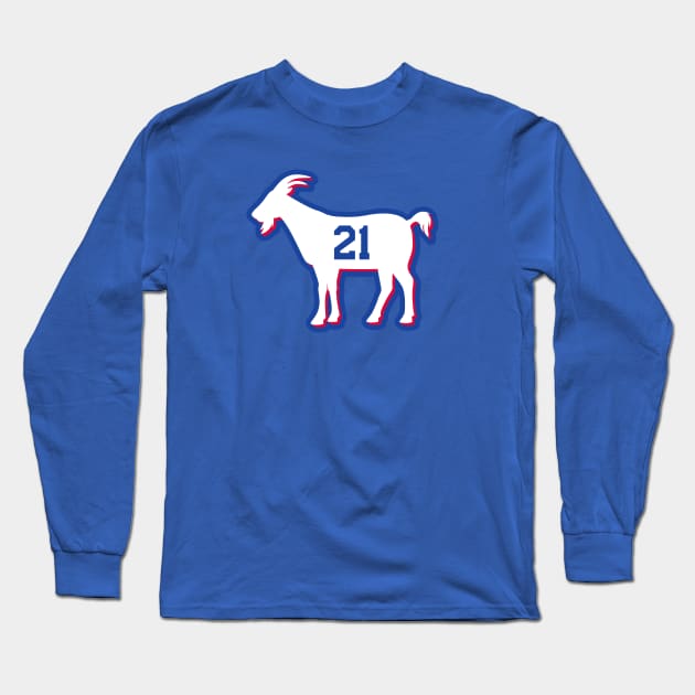 PHI GOAT - 21 - Blue Long Sleeve T-Shirt by KFig21